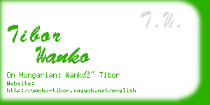 tibor wanko business card